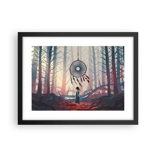 Plakat w czarnej ramie - Tajemny rytuał szczęścia - 40x30 cm