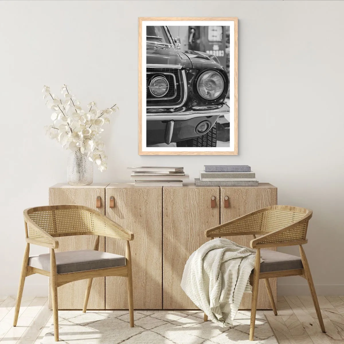 Plakat w ramie jasny dąb - Ostra jazda - 61x91 cm