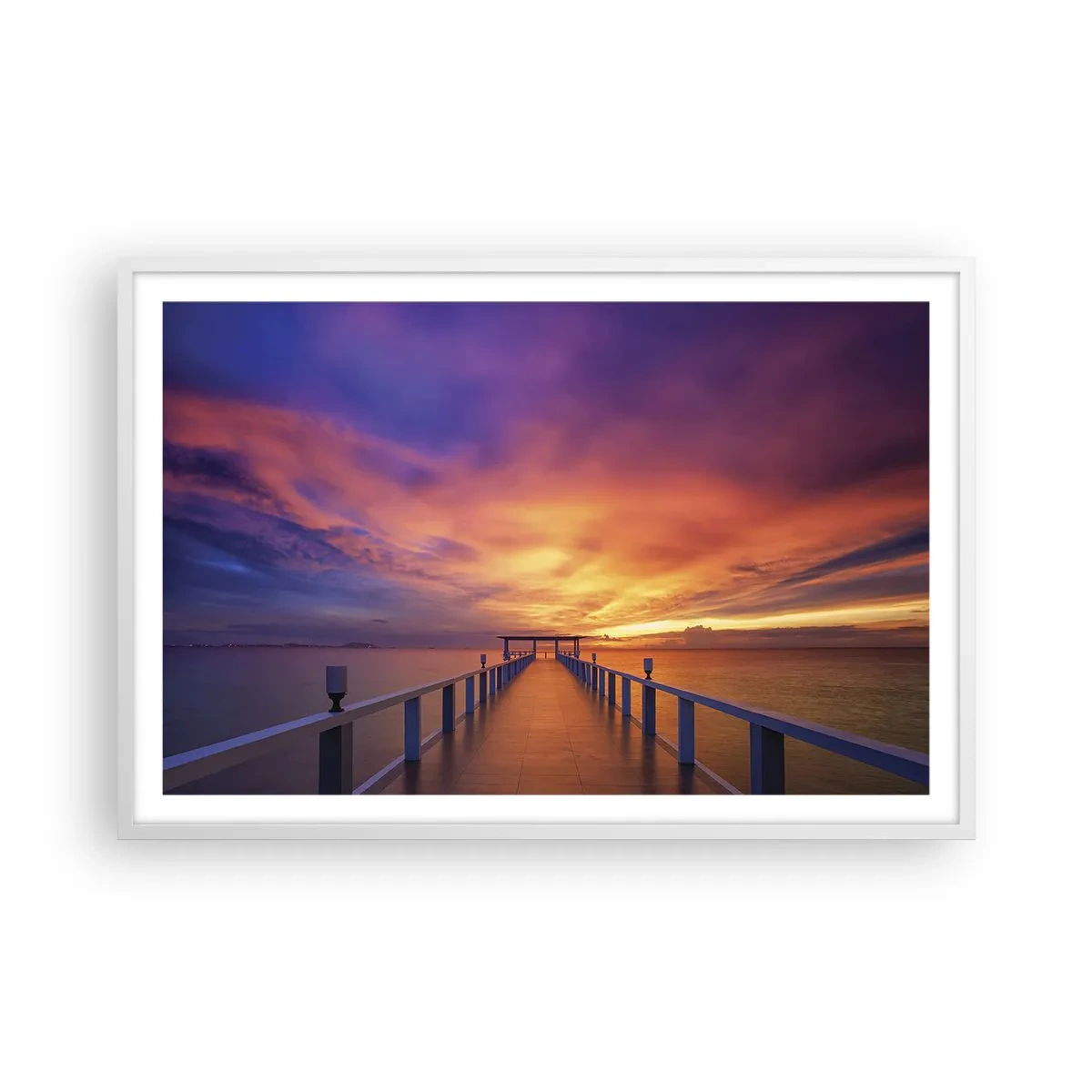 Plakat w białej ramie - Bez końca - 91x61 cm