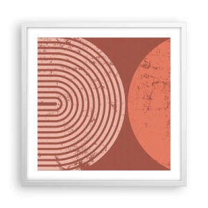 Plakat w białej ramie - Bliska relacja - 50x50 cm