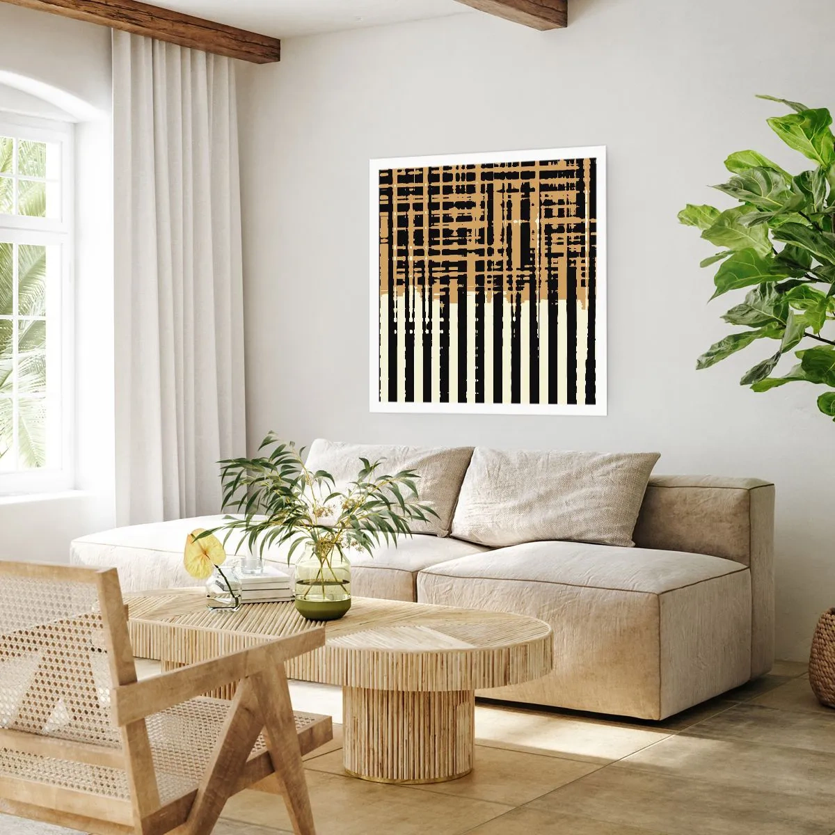 Plakat - Architektoniczna abstrakcja - 60x60 cm