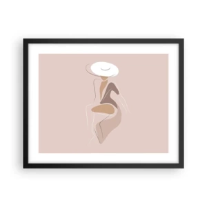 Plakat w czarnej ramie - Damą być - 50x40 cm
