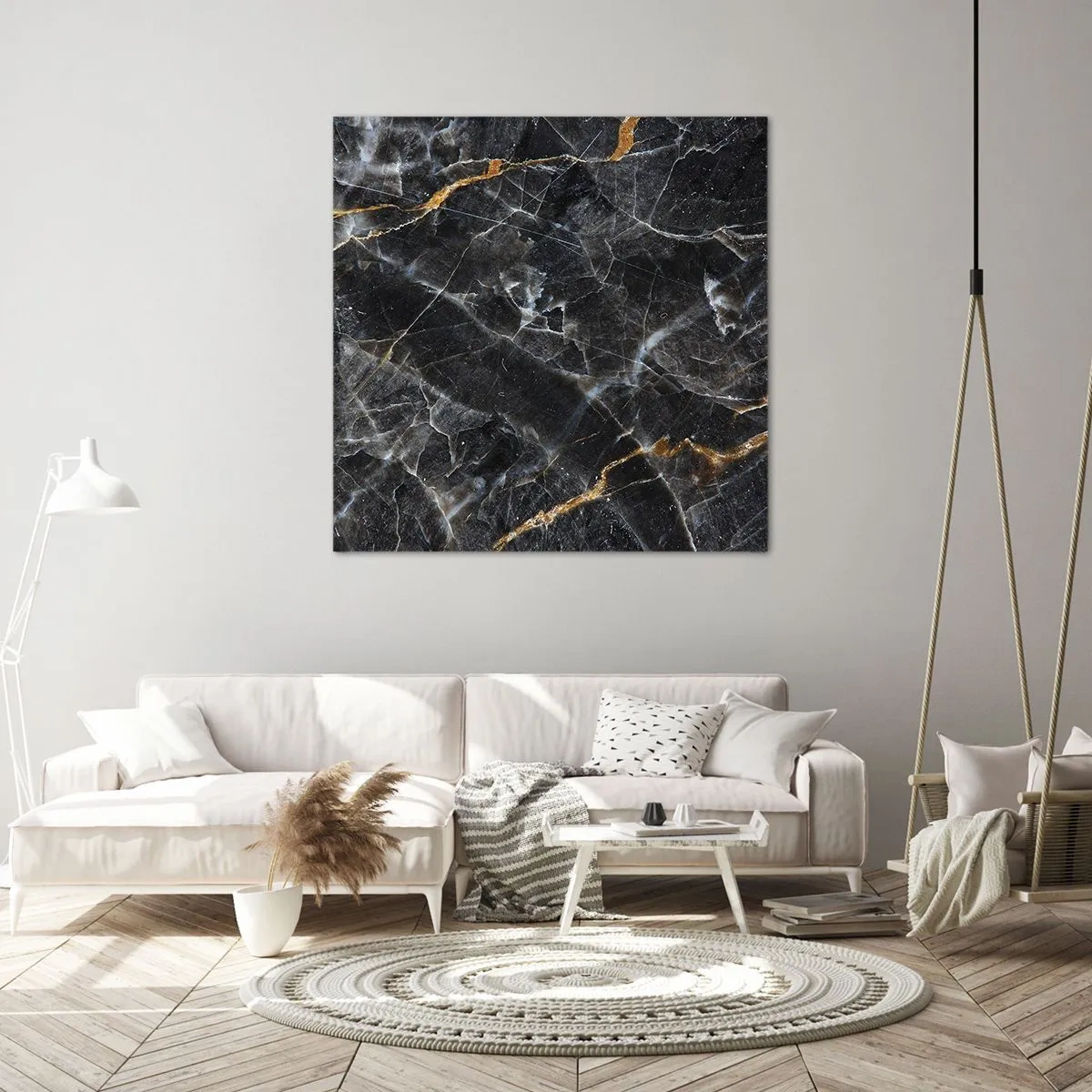 Obraz na płótnie - Wewnętrzne życie kamienia - 50x50 cm