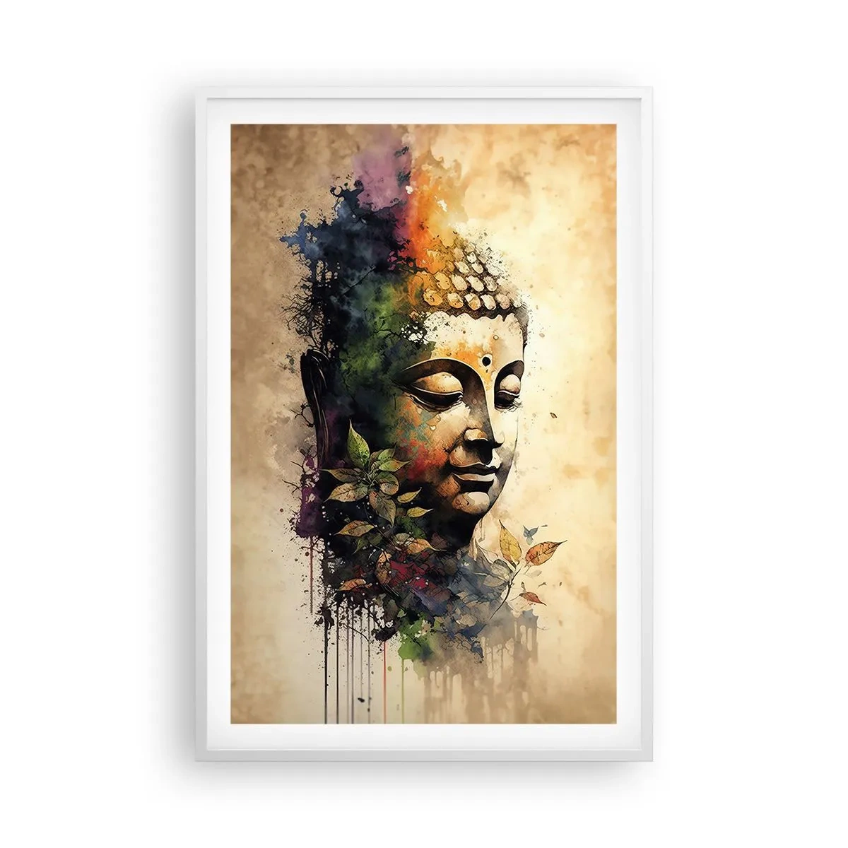 Plakat w białej ramie - Namaste! - 61x91 cm