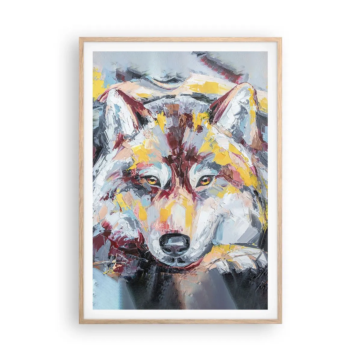 Plakat w ramie jasny dąb - Spokój wśród bliskich - 70x100 cm