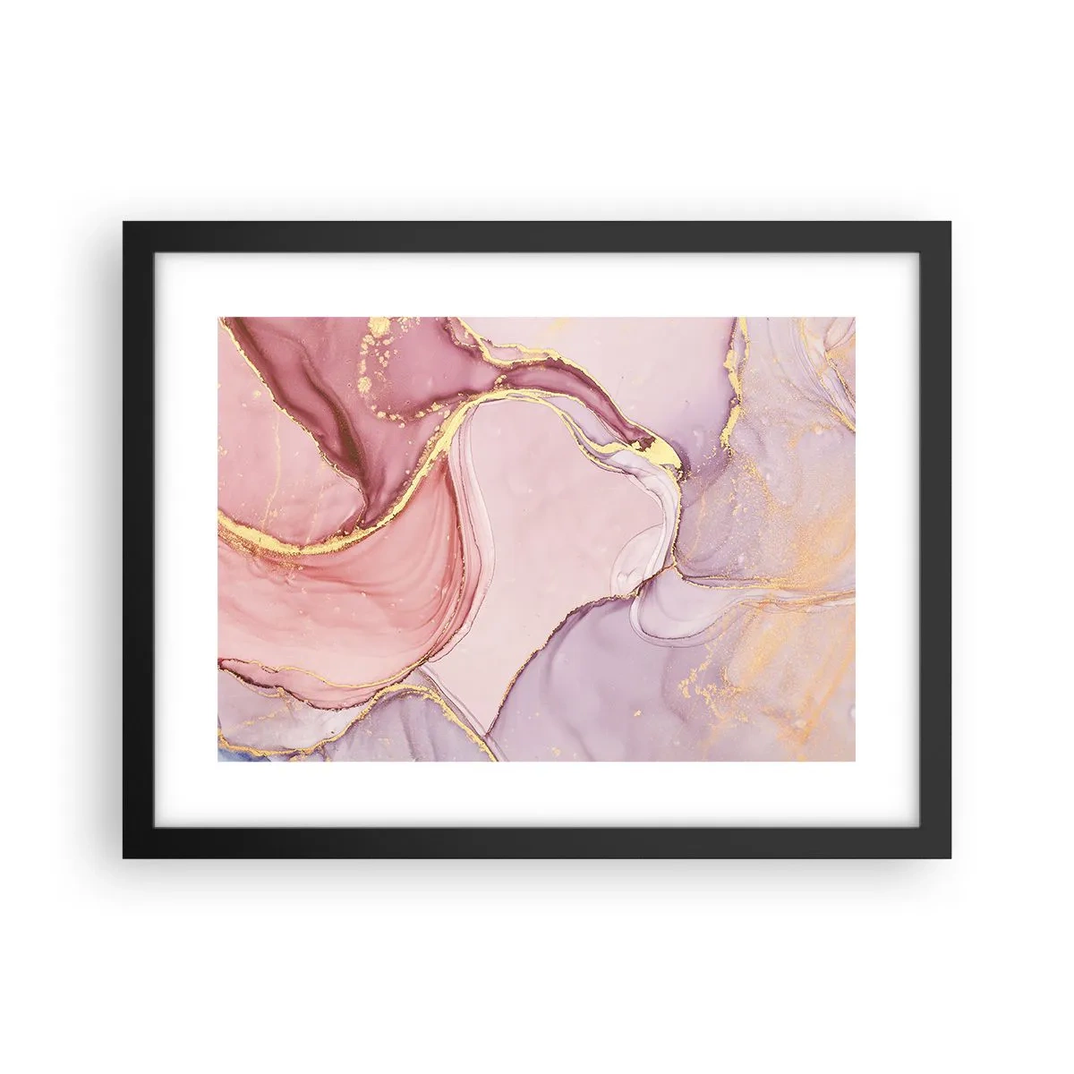 Plakat w czarnej ramie - Pieszczota barw - 40x30 cm