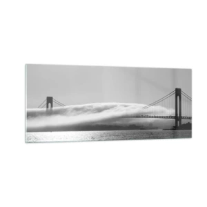 Obraz na szkle - Przepłynąć przez Złote Wrota - 100x40 cm