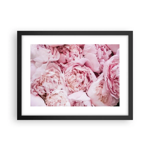 Plakat w czarnej ramie - Przytulone i pachnące - 40x30 cm