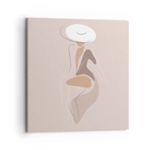 Obraz na płótnie - Damą być - 70x70 cm