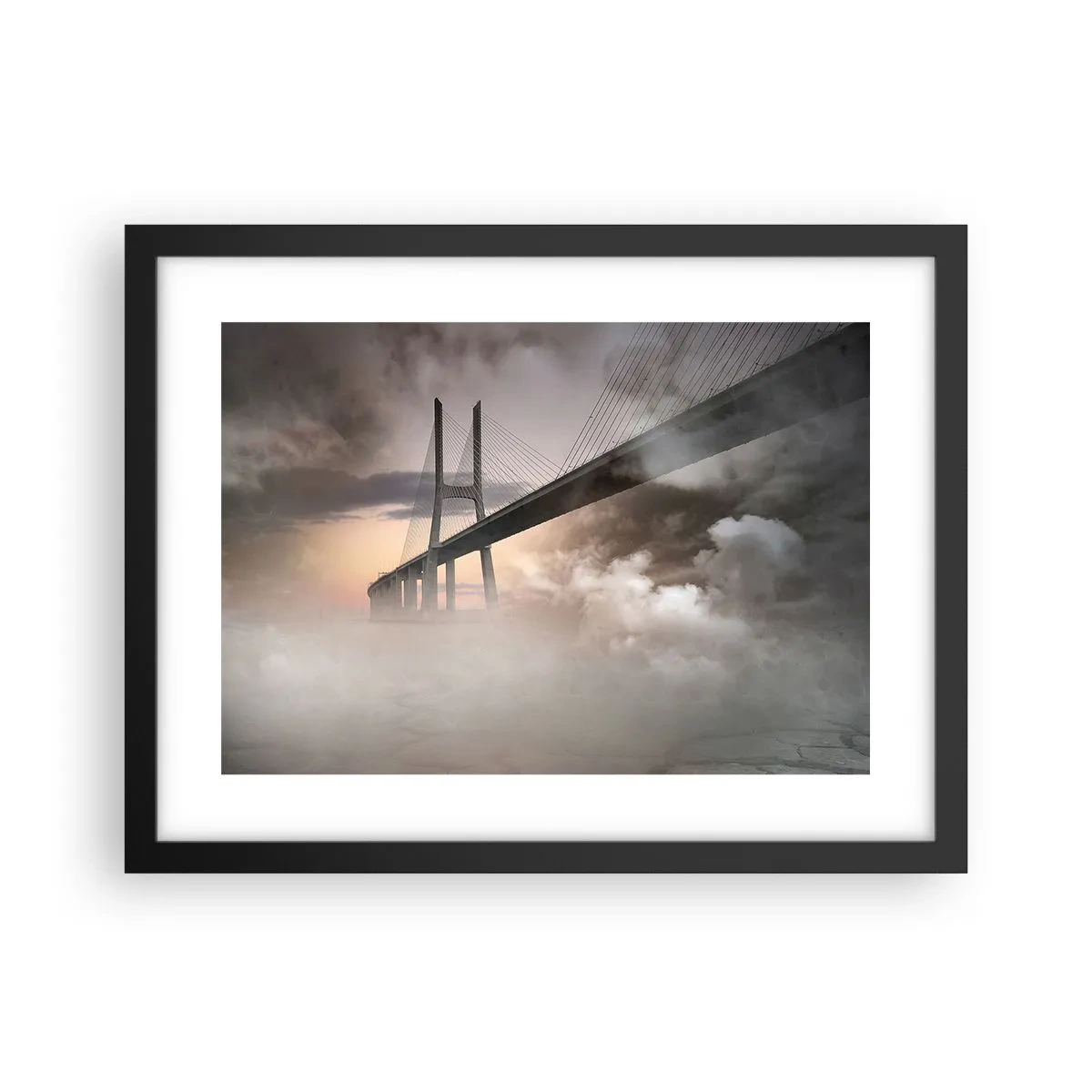 Plakat w czarnej ramie - Nad rzeką, której nie ma - 40x30 cm