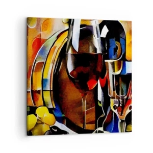 Obraz na płótnie - I świat nabiera barw - 50x50 cm
