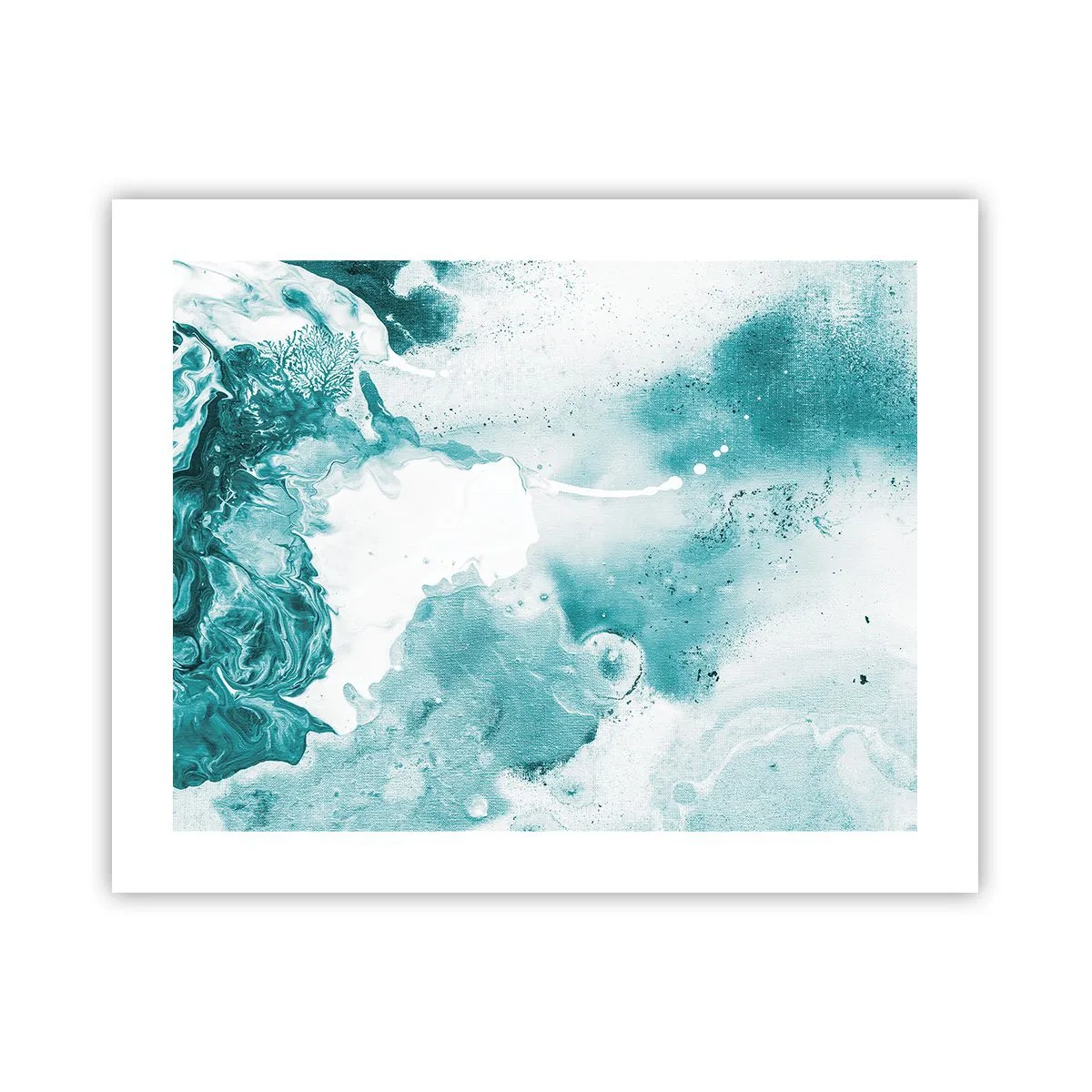 Plakat - Rozlewiska błękitu - 50x40 cm