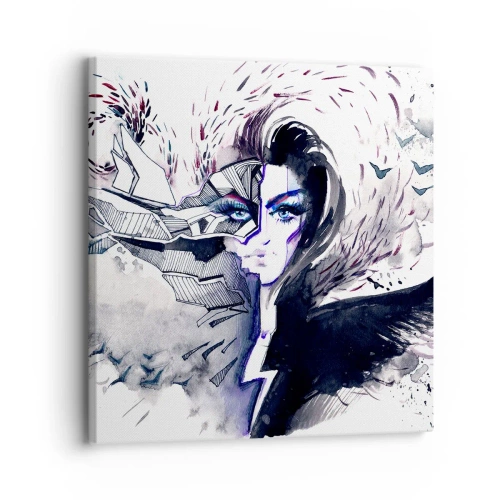 Obraz na płótnie - Demoniczna i piękna - 30x30 cm