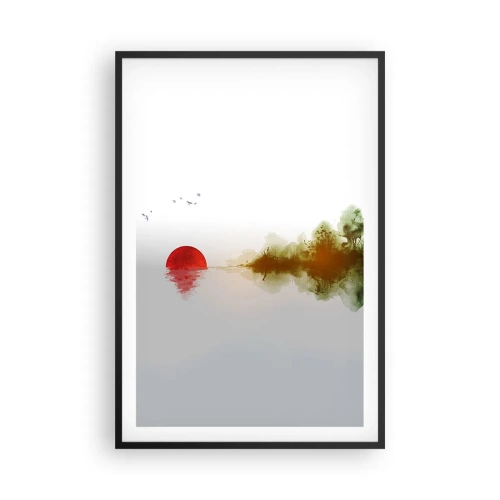 Plakat w czarnej ramie - Obietnica spokoju - 61x91 cm