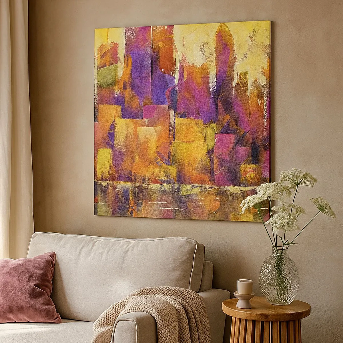 Obraz na płótnie - Kompozycja metropolitalna - 30x30 cm