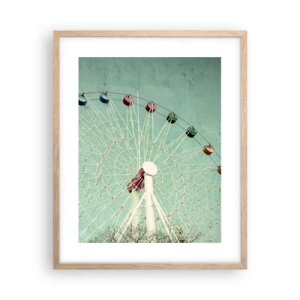 Plakat w ramie jasny dąb - Zapraszamy do zabawy - 40x50 cm