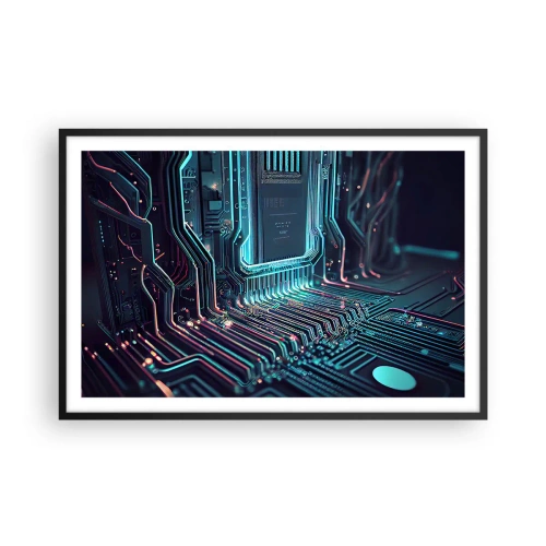 Plakat w czarnej ramie - Tak sobie myślę… - 91x61 cm