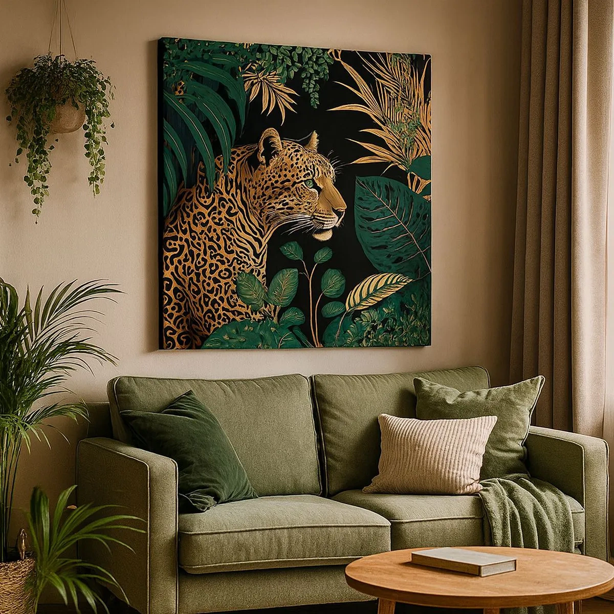 Obraz na płótnie - Gospodarz w dżungli - 30x30 cm