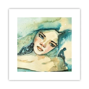 Plakat - Am I blue? - 30x30 cm