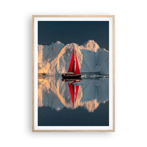 Plakat w ramie jasny dąb - Na krańcu świata - 70x100 cm