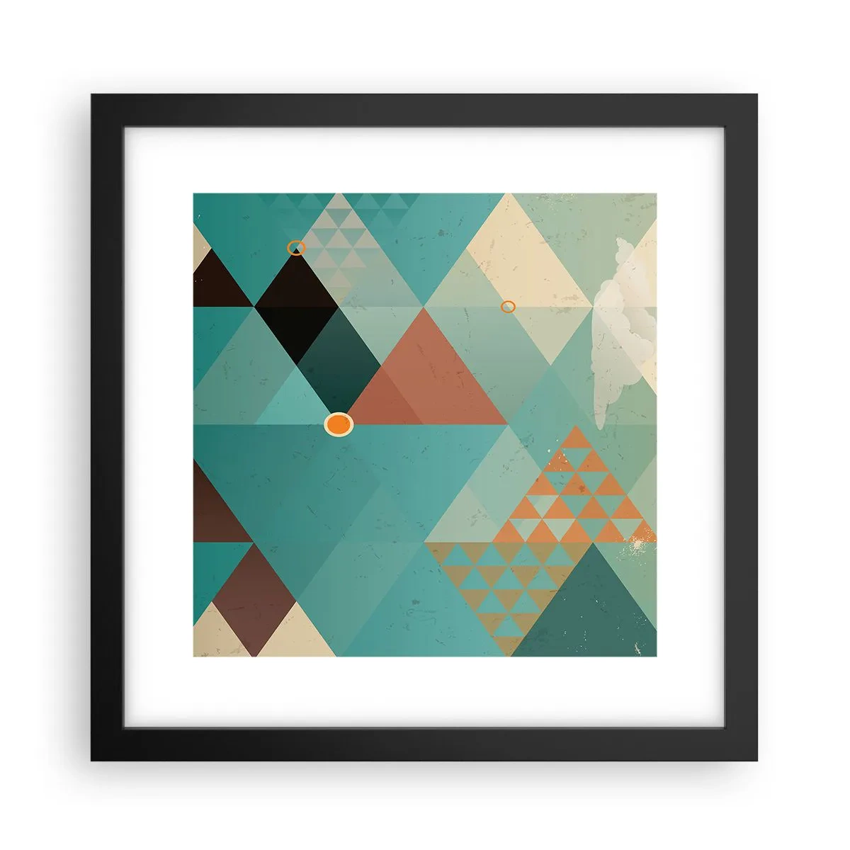 Plakat w czarnej ramie - Jedność wielości, wielość jedności - 30x30 cm