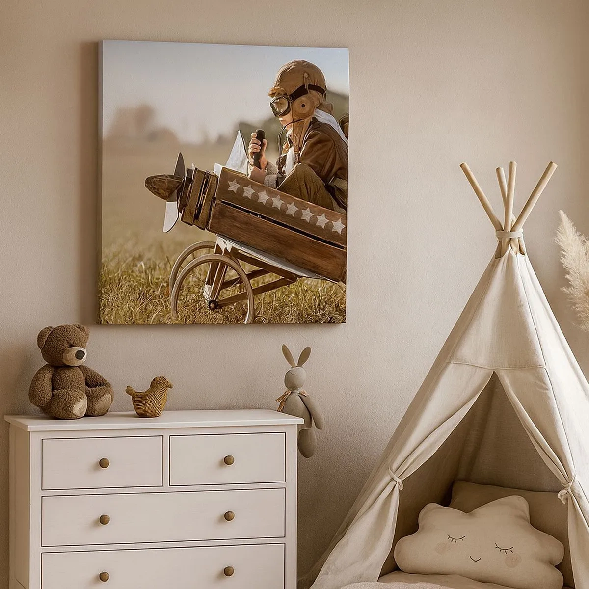 Obraz na płótnie - Start ku marzeniu - 30x30 cm