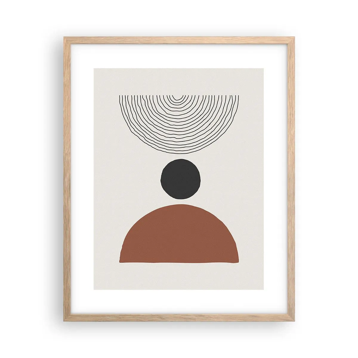 Plakat w ramie jasny dąb - W centrum uwagi - 40x50 cm
