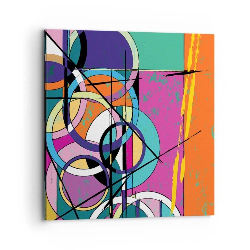 Obraz na płótnie - Koło za kołem - 70x70 cm