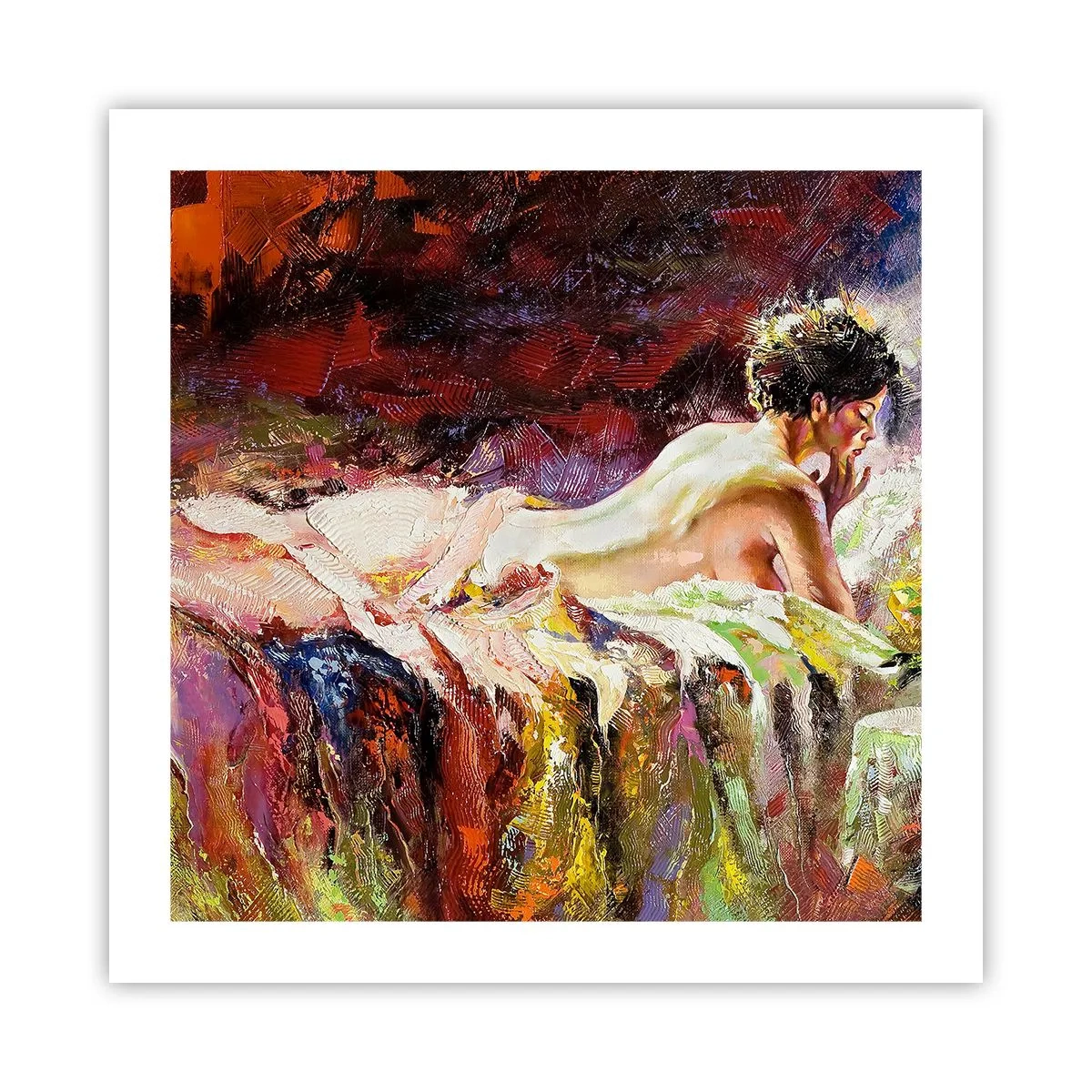 Plakat - Zamyślona Wenus - 50x50 cm