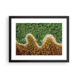 Plakat w czarnej ramie - Granice i przełomy - 40x30 cm