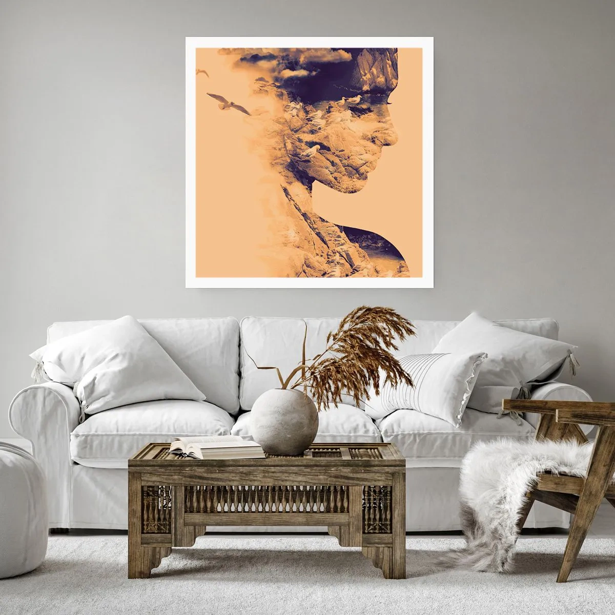 Plakat - Piękna z natury - 50x50 cm