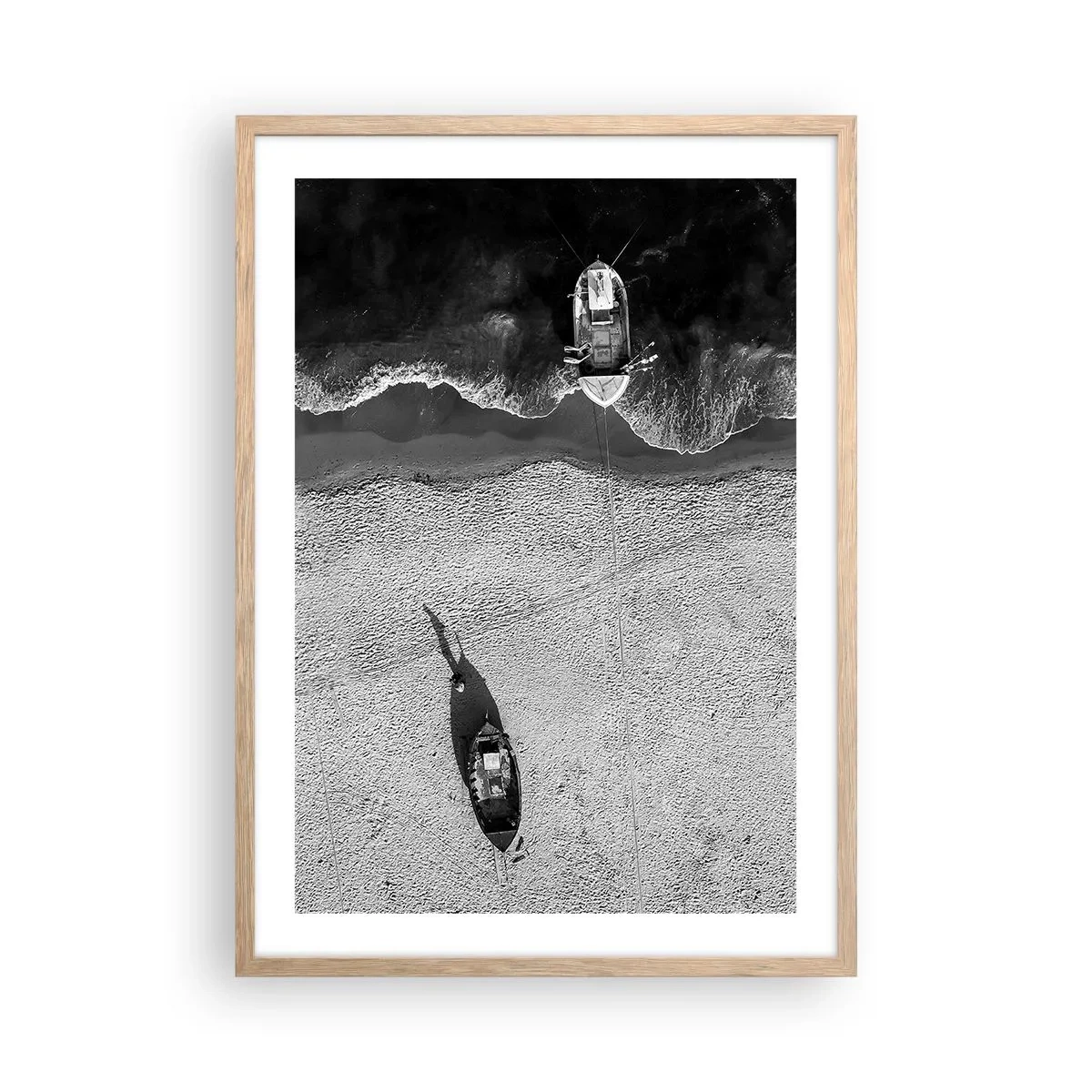 Plakat w ramie jasny dąb - Jeszcze na brzegu… - 50x70 cm