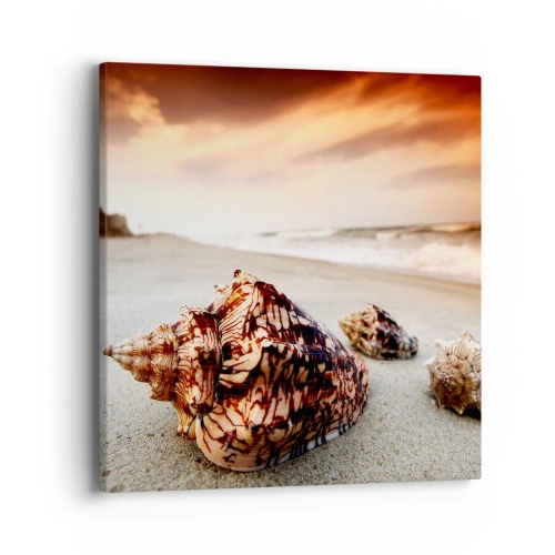 Obraz na płótnie - Wygnanki fal - 40x40 cm