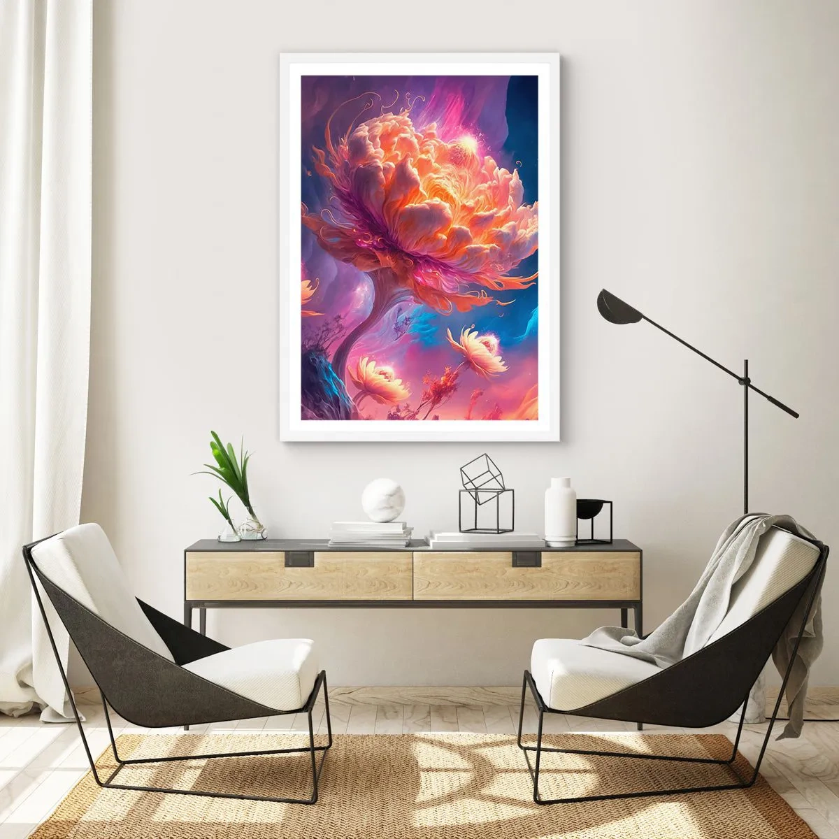 Plakat w białej ramie - Inny świat - 61x91 cm