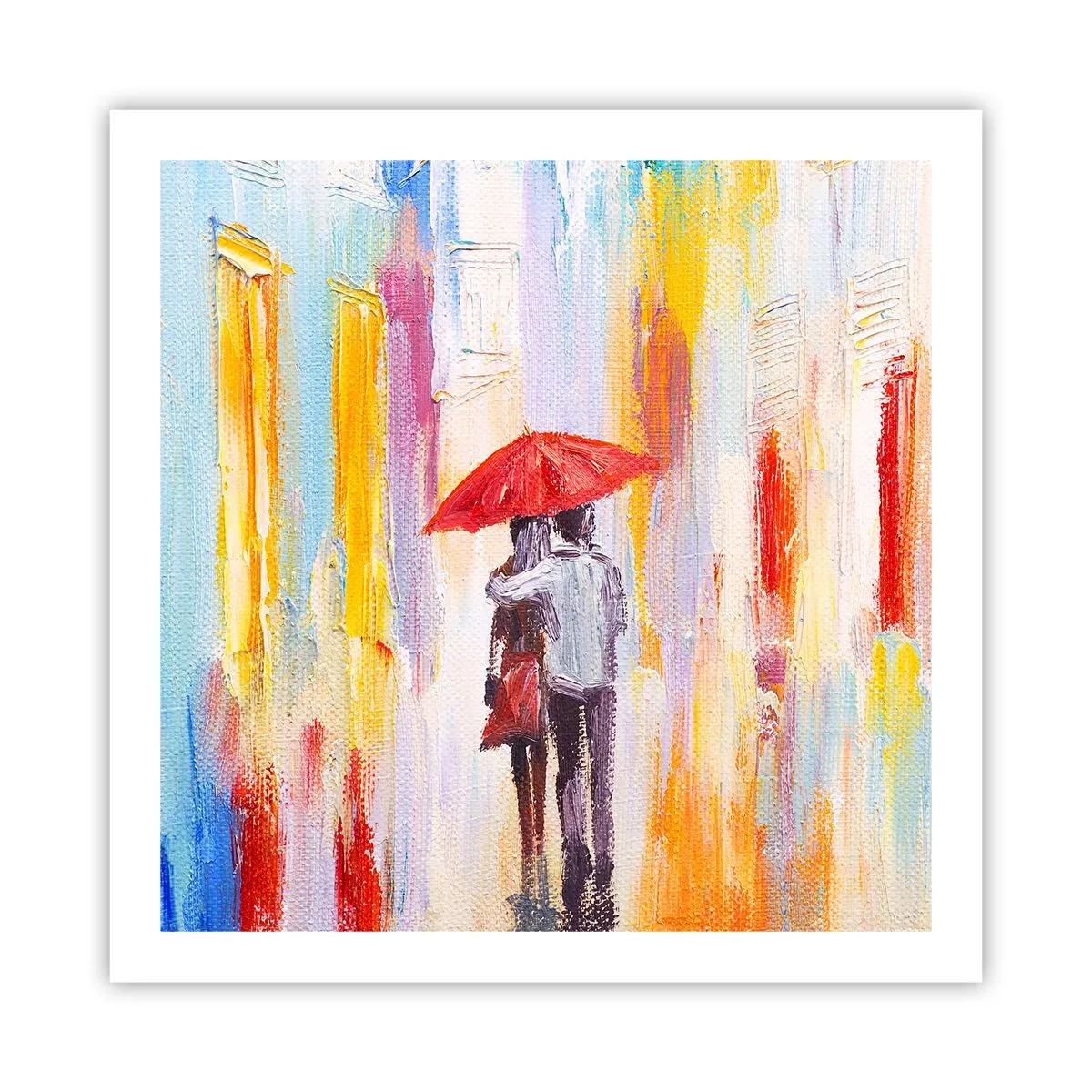 Plakat - Niech pada dalej - 60x60 cm