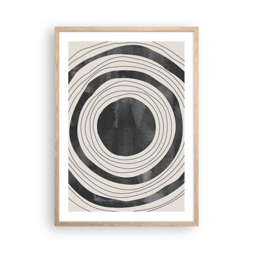 Plakat w ramie jasny dąb - W samo sedno - 50x70 cm