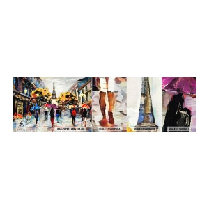 Fototapeta Próbka Samoprzylepna Deluxe Sticker - Jesienią szczególnie piękny - Miasto, Paryż, Wieża Eiffla - 100x30 cm