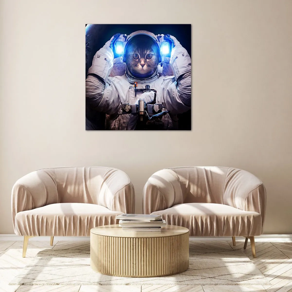 Obraz na szkle - Houston, macie problem - 60x60 cm