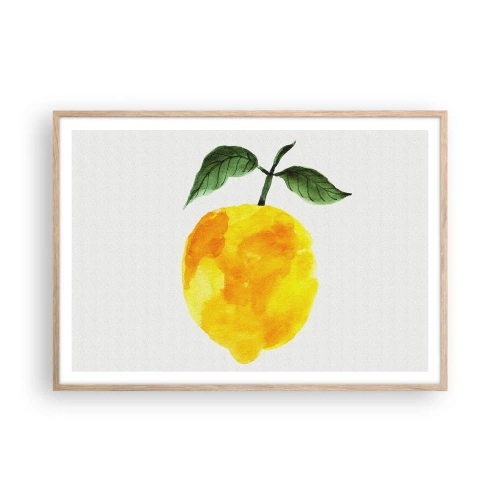 Plakat w ramie jasny dąb - Jak poznać smak słońca - 100x70 cm