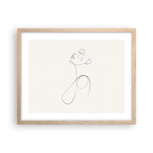 Plakat w ramie jasny dąb - Zapętlona w marzeniach - 50x40 cm