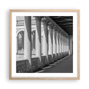 Plakat w ramie jasny dąb - Słoneczna arkada - 50x50 cm