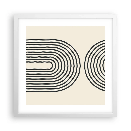 Plakat w białej ramie - Już za chwilę… - 40x40 cm