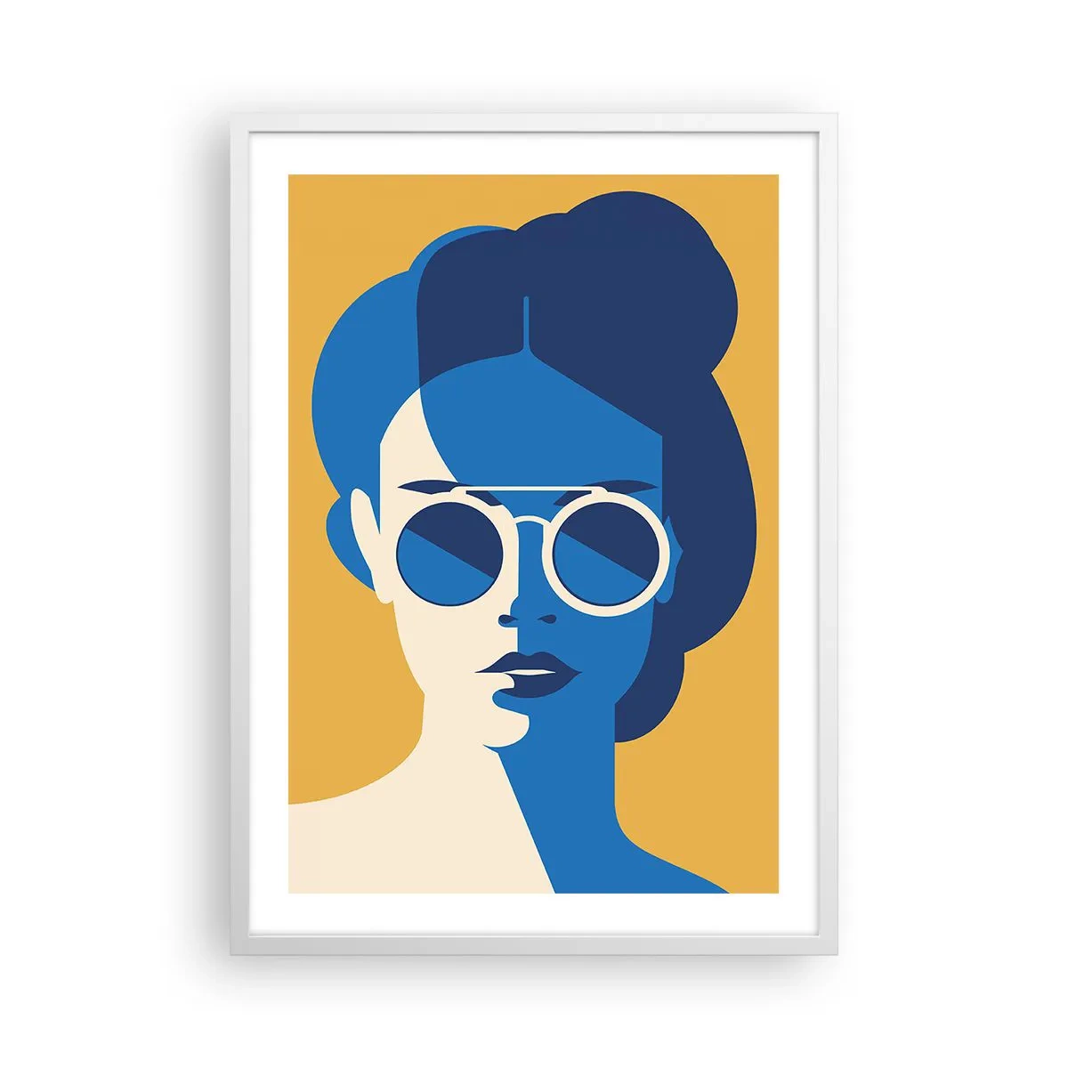 Plakat w białej ramie - Wakacyjny look - 50x70 cm