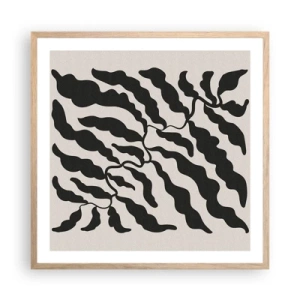 Plakat w ramie jasny dąb - Natura kwadratu - 60x60 cm