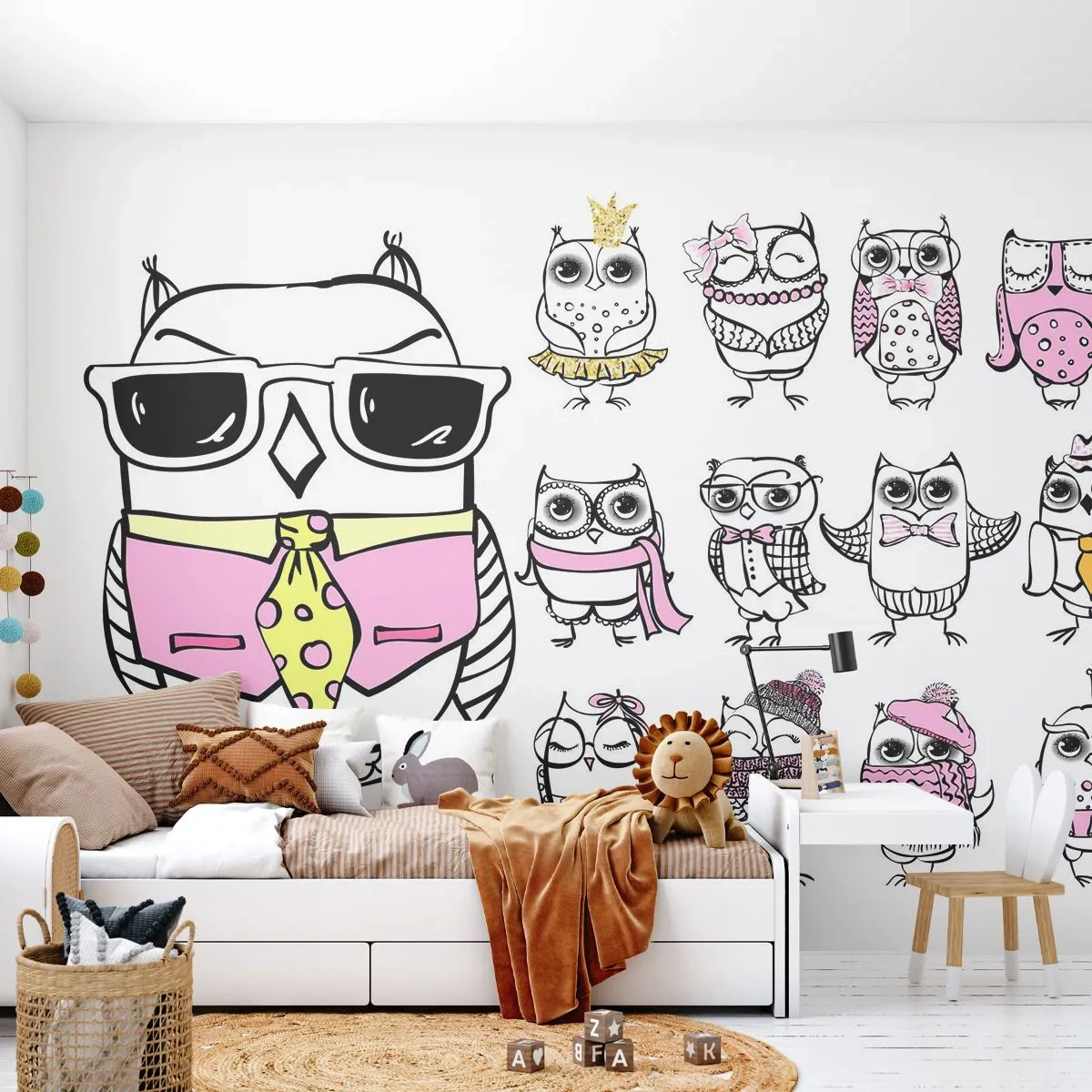 Fototapeta Samoprzylepna Deluxe Sticker - Tyle ról do zagrania - Dla Dzieci, Sowa, Dzieci - 250x175 cm