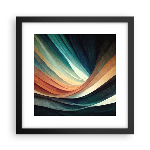 Plakat w czarnej ramie - Utkane z barw - 30x30 cm