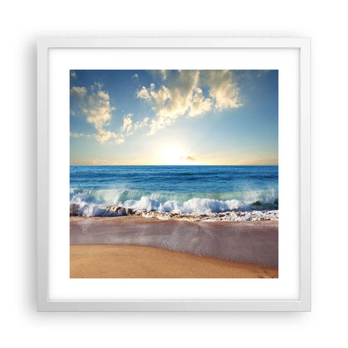 Plakat w białej ramie - Ruch i bezruch zarazem - 40x40 cm