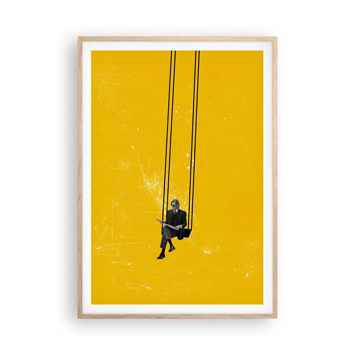 Plakat w ramie jasny dąb - Dzień jak co dzień - 70x100 cm