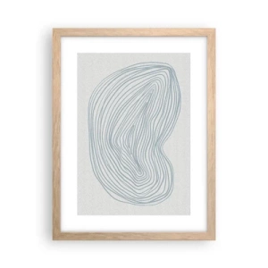 Plakat w ramie jasny dąb - Uśmiech kropli - 30x40 cm