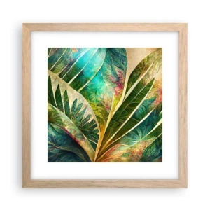 Plakat w ramie jasny dąb - Barwy tropików - 30x30 cm